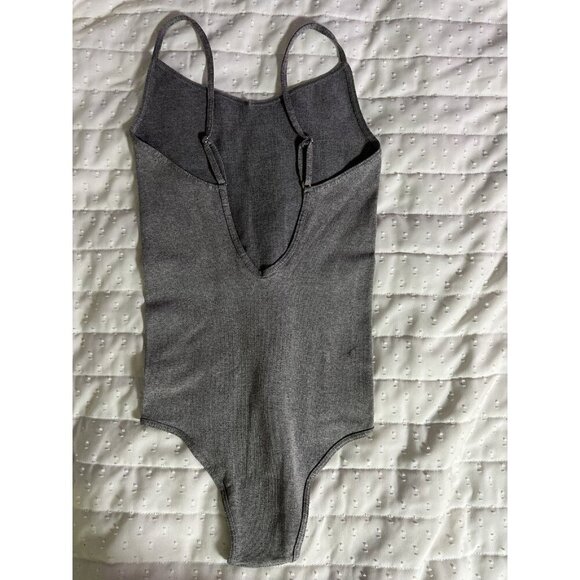Free People Intimately Gray Bodysuit with Adjustable Straps, Size XS/S - Picture 2 of 5